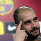 Guardiola se mostró más beligerante que otras ruedas de prensa. Mourinho estaba en su mente.