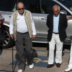 El rey Juan Carlos, a su llegada al Monte Real Club de Yates de Baiona.