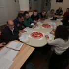Un momento de la reunión celebrada ayer.