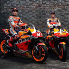 Márquez, Espargaró y Repsol Honda presentan sus motos para 2021. TWITTER MARC MÁRQUEZ