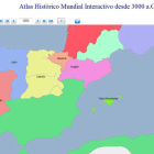 Vista de los reinos hispánicos en torno al año 1200.