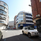 Calle Obispo Mérida de Ponferrada, donde fue el suceso. ANA F. BARREDO