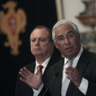 El líder de los socialistas portugueses, Antonio Costa (a la derecha).