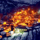 Imagen facilitada por la pedanía de Tejeira, con la localidad nevada durante el invierno pasado. En Tejeira viven 45 personas y hay cuatro negocios de turismo rural, que también están afectados por la falta de cobertura de telefonía móvil. GAZTELU