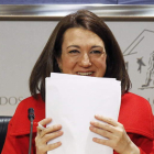 La portavoz parlamentaria del PSOE, Soraya Rodríguez.