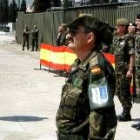 Contingente español en Bosnia durante las primeras misiones de paz