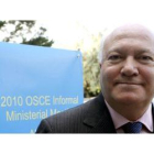 Miguel Ángel Moratinos, en Alma Atá, donde participa en la reunión informal de la OSCE