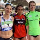 Nuria Lugueros, primera por la izquierda, disputó una gran carrera. FEDERACIÓN DE ATLETISMO