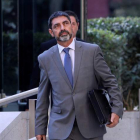 Josep Lluis Trapero a su salida del Tribunal Supremo. KIKO HUESCA