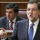 Mariano Rajoy, durante la sesión de control al Gobierno en el Congreso.