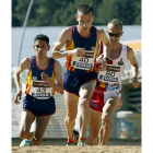 Sergio, junto a Castillejo y Lamdassem en el tramo final de la prueba. El gordonés fue el mejor.