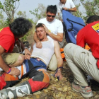 Marc Comas, actual director del Dakar, en un accidente en Senegal en 2007.