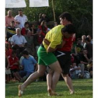 Dos imágenes de los luchadores en pleno esfuerzo
