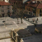 Plaza de la iglesia de San Pedro, en Puerta Obispo, donde se produjo el apuñalamiento.