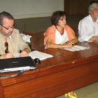 Javier Huerta, Isabel Cantón, co-directora del curso, y Martín Martínez.