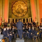 La Banda Municipal de Música de Astorga, durante una de sus actuaciones.