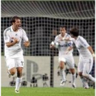 Van Nistelrooy celebra su gol ante la Juve que a la postre no sirvió para nada