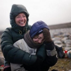Emma Thompson y su hija Gaia en el Ártico.