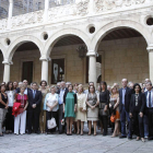 Los participantes en el Congreso de Farmacéuticos, ayer en la Diputación.