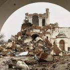 Monasterio de San Jorge en Dolina completamente destruido. GERVASIO SÁNCHEZ