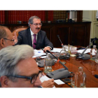 Rafael Mozo preside el Pleno extraordinario del Consejo General del Poder Judicial, ayer. CGPJ