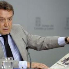 De Santiago Juárez, ayer tras la reunión del Consejo de Gobierno en Valladolid.