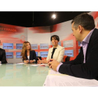 Miguel Ángel Blanco, Marisa Vázquez, Rosa Luna y Juan Carlos Franco, en el programa de esta semana de La Tertulia. ANA F. BARREDO