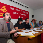 Ordóñez, primero por la izquierda, en la asamblea.