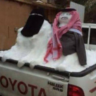 Muñecos de nieve en Arabia Saudí.