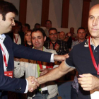 Celestino Rodríguez y José Antonio Díez, el día del Congreso.