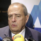 El embajador de España en Italia, Javier Elorza, atiende a los medios, el pasado 14 de febrero en Zaragoza.