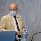Francisco Igea ayer, en la rueda de prensa posterior al Consejo de Gobierno. NACHO GALLEGO