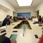 Imagen del plenario de la ejecutiva del PSOE leonés, ayer tarde. MARCIANO PÉREZ