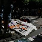 Mercadillo de libros usados en la plaza de la Pícara