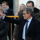 Artur Mas llega al Tribunal Supremo para comparecer ante el juez.