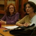 Soledad Murillo, a la derecha, acompañada de Eloína Terrón