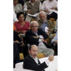 Rubalcaba, durante su intervención en el diálogo.