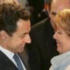 Nicolas Sarkozy junto a Esperanza Aguirre