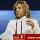 Elena Valenciano, secretaria de Cooperación del PSOE.