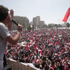 Opositores al presidente Mursi en la plaza Tahrir.