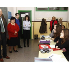 El director general de Planificación de la Consejería de Educación de la Junta, Fernando Sánchez Pascuala, ayer, durante la visita que realizó al Instituto Lancia, de León.