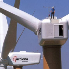 Campo eólico de Acciona en Navarra.