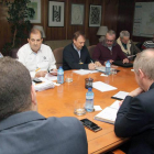 Reunión en Madrid ayer entre sindicatos y el secretario de Estado de Energía.