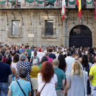 La tarde posterior al crimen Astorga reclamó en la plaza el fin de la violencia machista. MARCIANO PÉREZ