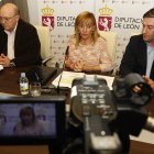 José Antonio Álvarez Canal, Isabel Carrasco y Miguel Ángel González Robla.