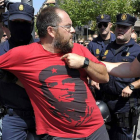 Una persona es detenida en Pamplona durante un acto en favor de Uribetxebarria.