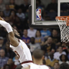LeBron James, en plena actuación.