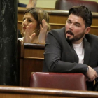 Gabriel Rufián en el pleno del Congreso.