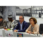 Organizadores y colaboradores, en la presentación realizada en el Ayuntamiento de León.