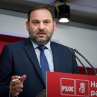 El secretario de Organización del PSOE, José Luis Ábalos, el martes en la sede del partido.